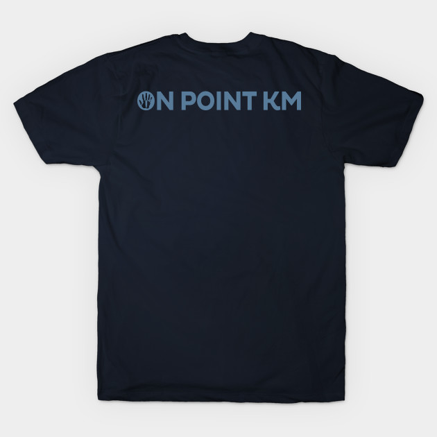 On Point KM Blue Text (Front & Back) by OPKM